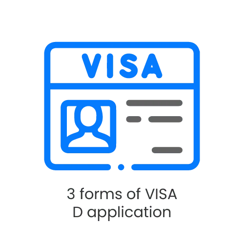 3 forms of Visa D application 8 2024