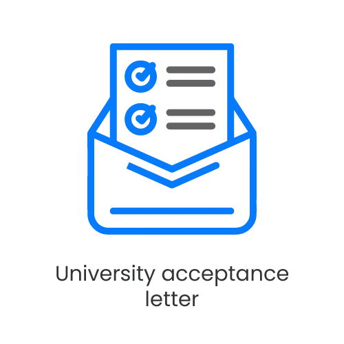 University acceptance letter 8 2025