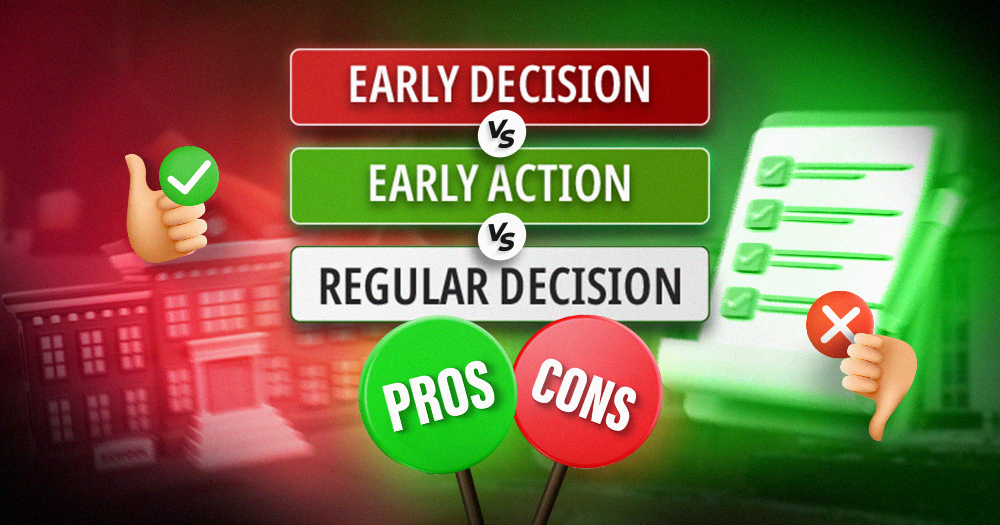 Early Decision vs Early Action vs Regular Decision Pros Cons 2025