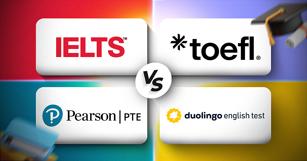 IELTS vs TOEFL vs PTE vs Duolingo 2025