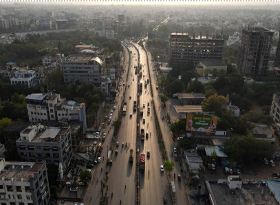 Aerial View of the Original Landscape Before New Raipur Development 2025