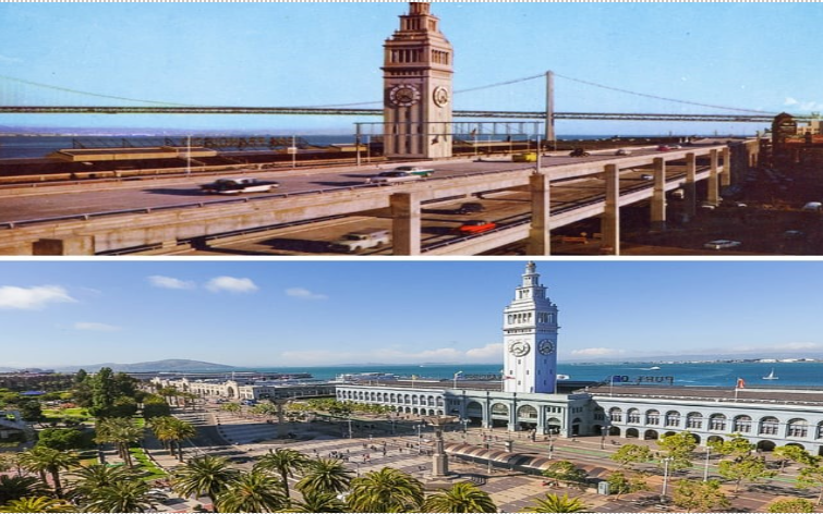 Before and After Transformation of the San Francisco Waterfront 2025